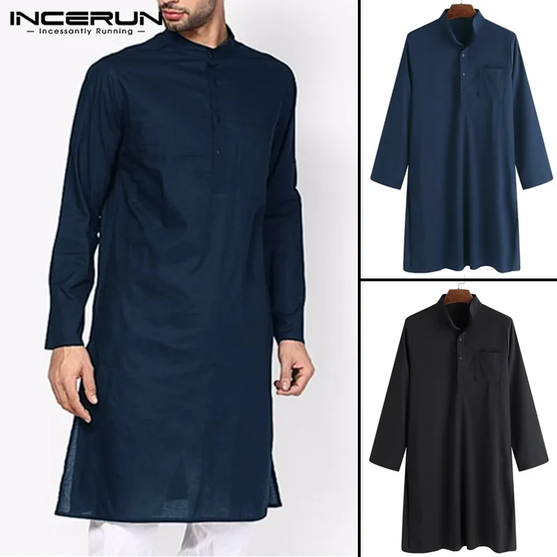 2019 Classic Indian Men Dress Robe Clothes Kurta Suits Shirt Long Sleeve Shirt Male Loose Stand Collar Muslim Islamic Kurta Tops
2019 Classic Indian Men Dress Robe Clothes Kurta Suits Shirt Long Sleeve Shirt Male Loose Stand Collar Muslim Islamic Kurta Tops