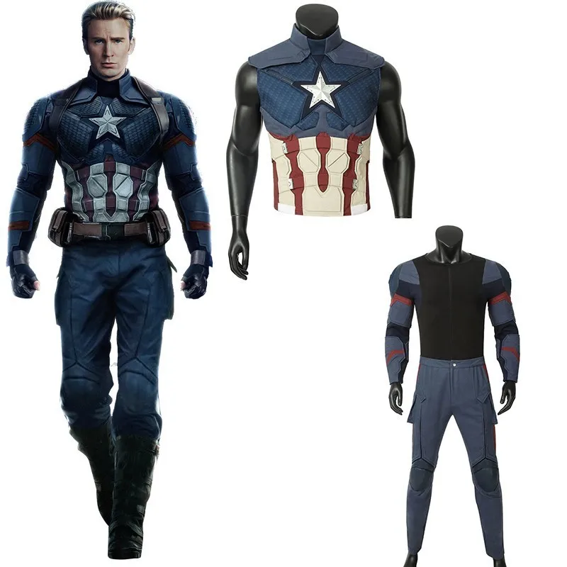 Avengers Endgame Captain America Costume Steven Rogers Cosplay Adult Halloween Christmas Carnival Party Only Jumpsuit Vest Glove
Avengers Endgame Captain America Costume Steven Rogers Cosplay Adult Halloween Christmas Carnival Party Only Jumpsuit Vest Glove