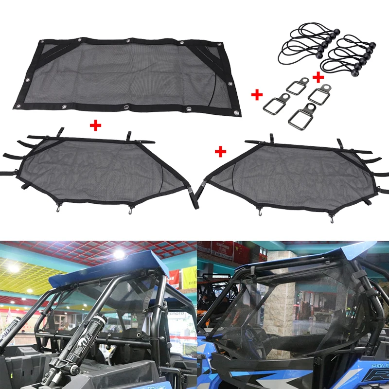 

For Polaris RZR 1000 900 RZR XP 4 UTV Front Rear Window Net Window Shade Shield Cover UTV Door Scratch Prevention Protection