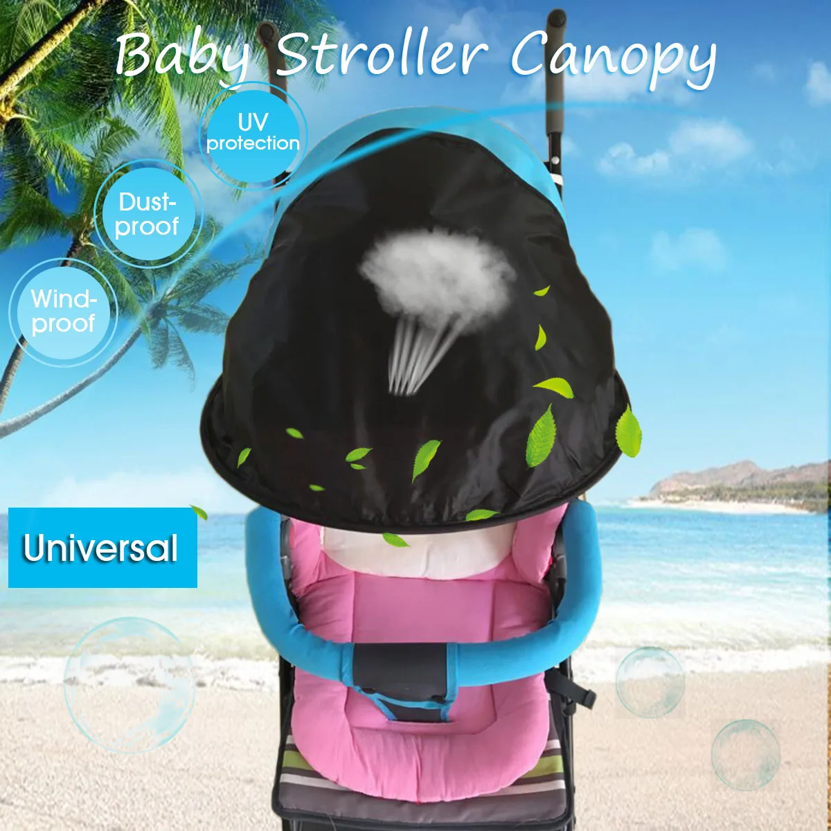 Universal Oxford Cloth Baby Stroller Accessories Sunshade Sun Visor UV Protect Windproof Dustproof Cover Pram Pushchair Canopy
Universal Oxford Cloth Baby Stroller Accessories Sunshade Sun Visor UV Protect Windproof Dustproof Cover Pram Pushchair Canopy