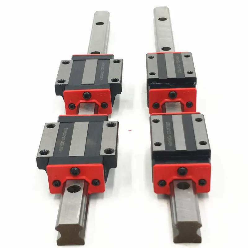 

2pc New linear guide rail HGR20 450mm long with 4pc linear block carriage HGH20CA HGH20 HGW20CC CNC parts