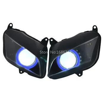 Projector Headlight HID Blue Halo Angel Eyes Motorcycle headlamp Fits for Honda CBR600RR 600 RR F5 07-12 Double High Low Beam
Projector Headlight HID Blue Halo Angel Eyes Motorcycle headlamp Fits for Honda CBR600RR 600 RR F5 07-12 Double High Low Beam