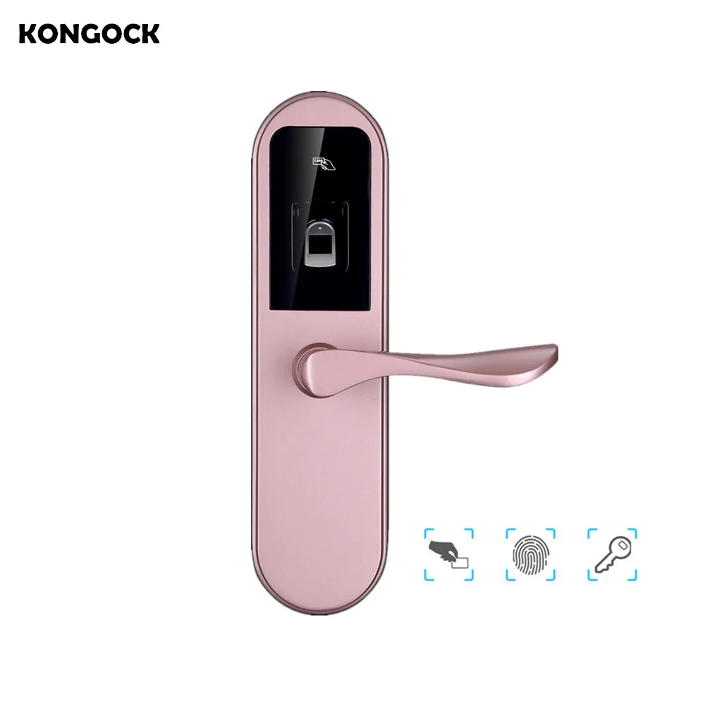 Electronic Fingerprint digital Smart Door Lock, biometric and IC card and mechanical key unlocking
Electronic Fingerprint digital Smart Door Lock, biometric and IC card and mechanical key unlocking