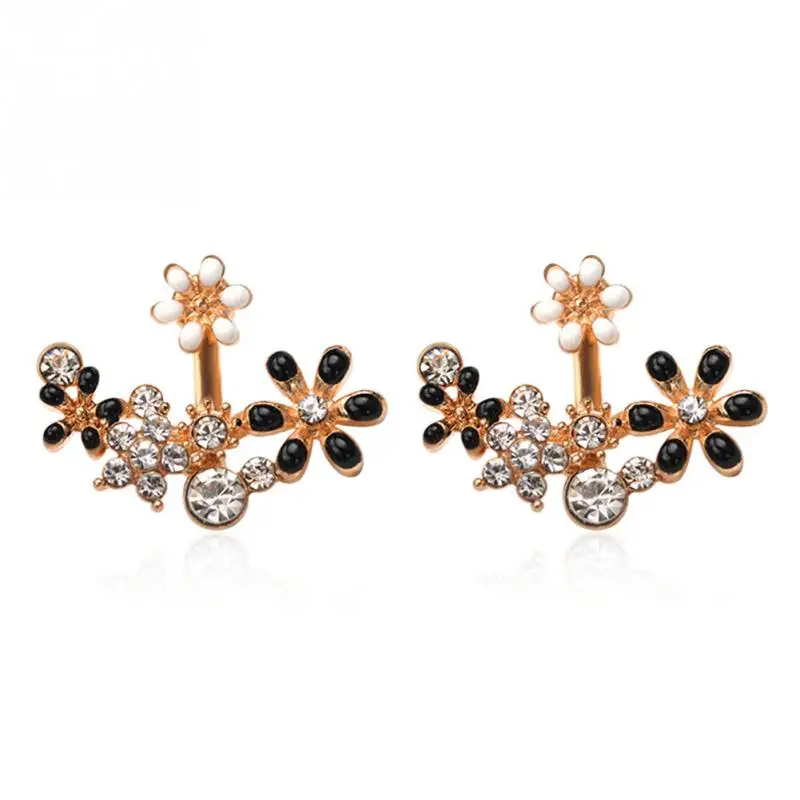 Fashionable Women Alloy Flower Shape Earrings Rhinestone Decoration Ear Stud Jewelry
Fashionable Women Alloy Flower Shape Earrings Rhinestone Decoration Ear Stud Jewelry