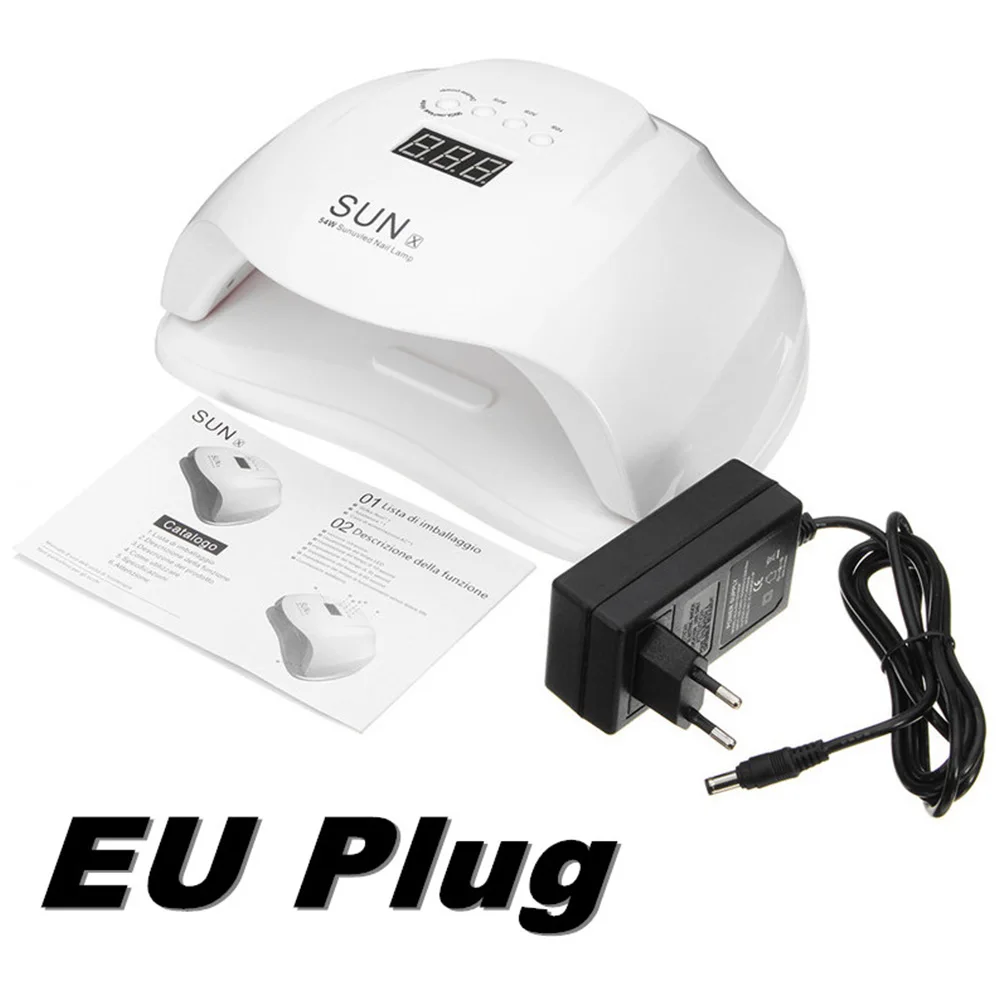 Nail Light Professional Gel Polish Nail Dryer UV 54W Art Manicure Machine Nail Lamp Mouth Tray LCD EU/US Plug Lamp Painless
Nail Light Professional Gel Polish Nail Dryer UV 54W Art Manicure Machine Nail Lamp Mouth Tray LCD EU/US Plug Lamp Painless