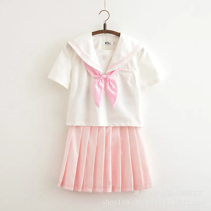 Uniforms Set 2019 New Style Embroidery Japanese Student JK Uniform Sailor Suit Fashion Elegant Summer White Collar Two-piece
Uniforms Set 2019 New Style Embroidery Japanese Student JK Uniform Sailor Suit Fashion Elegant Summer White Collar Two-piece