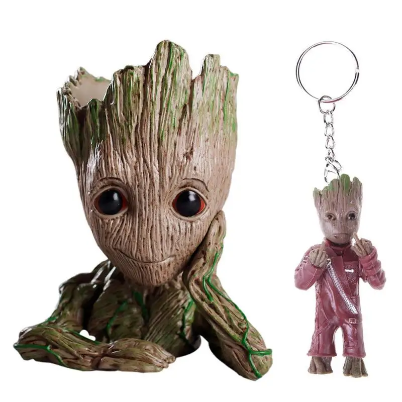 Baby Flower Pot Groot Flowerpot Cute Toy Pen Pot Holder Pen Pot with Keychain Baby Tree Man Garden Plant Pot Dropshipping
Baby Flower Pot Groot Flowerpot Cute Toy Pen Pot Holder Pen Pot with Keychain Baby Tree Man Garden Plant Pot Dropshipping