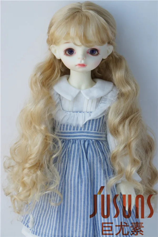 JD417 1/6 1/4 1/3 довольно длинный курчавый BJD синтетический мохеровый парик YOSD MSD SD
