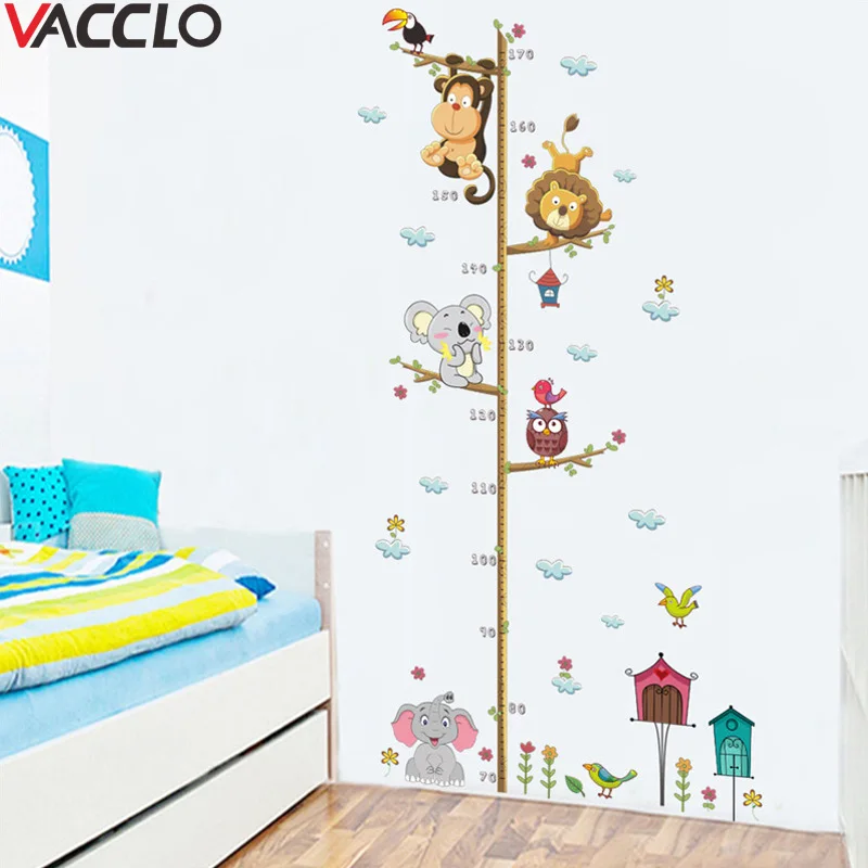 Vacclo Wall Height StickerCartoon Animals Height Measure Wall Sticker For Kids Rooms Growth Chart Nursery Room Decor Wall Art
Vacclo Wall Height StickerCartoon Animals Height Measure Wall Sticker For Kids Rooms Growth Chart Nursery Room Decor Wall Art