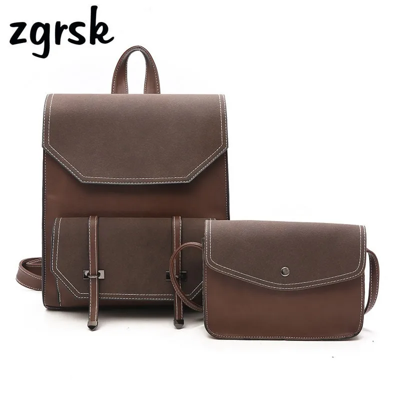 Women Vintage Backpack Set Pu Leather High Quality Single Shoulder Bag Bagpack Purse Designer Backpacks School Bags Rucksack 
Women Vintage Backpack Set Pu Leather High Quality Single Shoulder Bag Bagpack Purse Designer Backpacks School Bags Rucksack