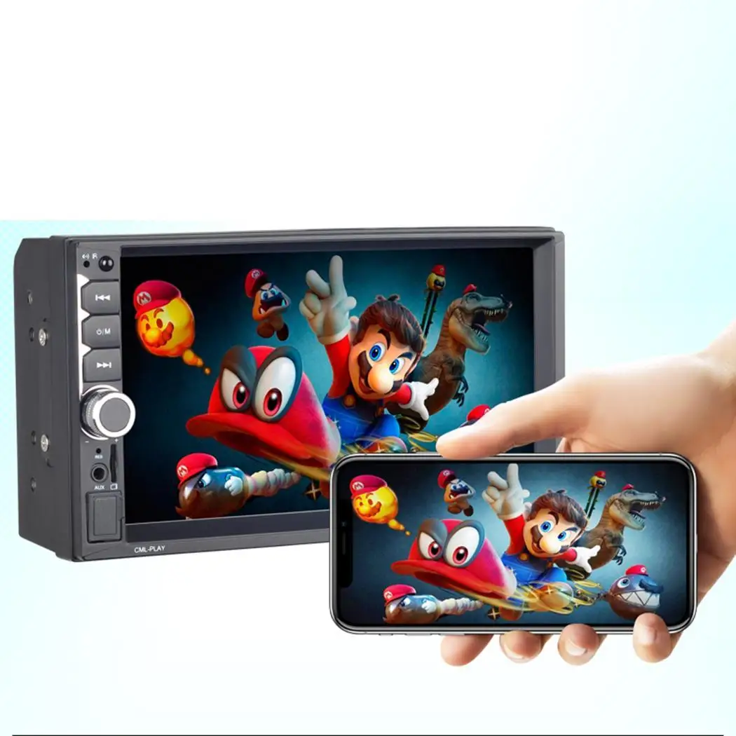 7inch 2 Din Car Radio Car Stereo MP5 Player Touch Screen TF USB FM Bluetooth DVD Video Auto Multimedia Player with Camera 7036
7inch 2 Din Car Radio Car Stereo MP5 Player Touch Screen TF USB FM Bluetooth DVD Video Auto Multimedia Player with Camera 7036