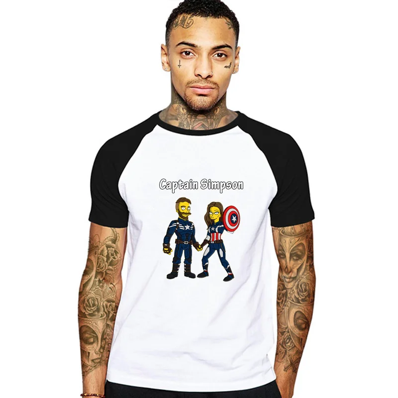 Simpsons Captain America T-shirt Homer Simpson Tops Funny Anime Tee 2019 New Arrival Tshirt Men T Shirt Harajuku Clothes
Simpsons Captain America T-shirt Homer Simpson Tops Funny Anime Tee 2019 New Arrival Tshirt Men T Shirt Harajuku Clothes