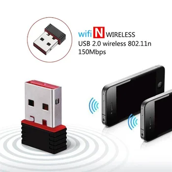 Mini Portable 150Mbps Wireless USB 2.0 Network Card Adapter WiFi Dongle for Windows XP Vista 7 2000 Desktop Laptop PC
Mini Portable 150Mbps Wireless USB 2.0 Network Card Adapter WiFi Dongle for Windows XP Vista 7 2000 Desktop Laptop PC
