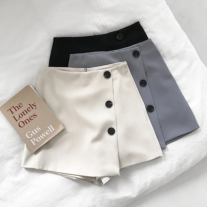 2019 Summer Women High Waist Short Skirts Buttons Decor Irregular Women Skorts Shorts Design Skirt
2019 Summer Women High Waist Short Skirts Buttons Decor Irregular Women Skorts Shorts Design Skirt