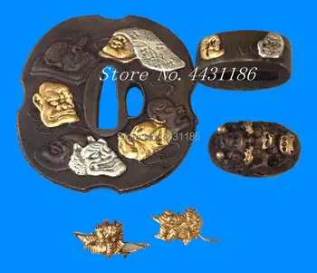 Handmade Top Grade Copper Japanese Samurai Sword Tsuba Kashira/Fuchi Menuki Katana DIY Fitting Set
Handmade Top Grade Copper Japanese Samurai Sword Tsuba Kashira/Fuchi Menuki Katana DIY Fitting Set