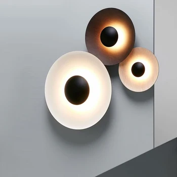 Modern Wall Lights Round LED Wall Lamps Bedroom Bedside Black Hats Wood Living Room LED Indoor Decor Lighting Luminaire Fixtures
Modern Wall Lights Round LED Wall Lamps Bedroom Bedside Black Hats Wood Living Room LED Indoor Decor Lighting Luminaire Fixtures