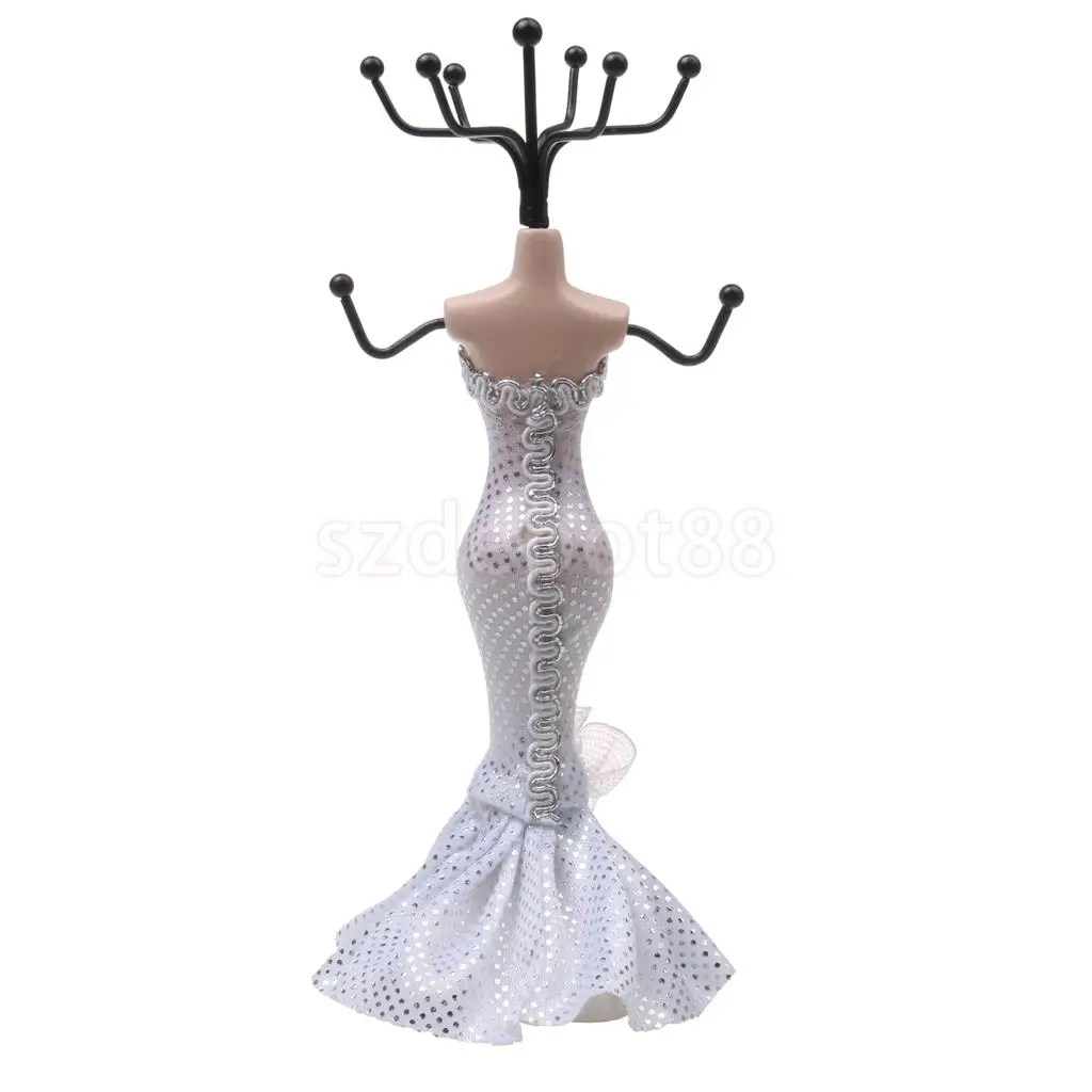Fashion White Mermaid Mannequin Dress Necklace Earring Jewelry Holder Stand Organizer Decoration
Fashion White Mermaid Mannequin Dress Necklace Earring Jewelry Holder Stand Organizer Decoration