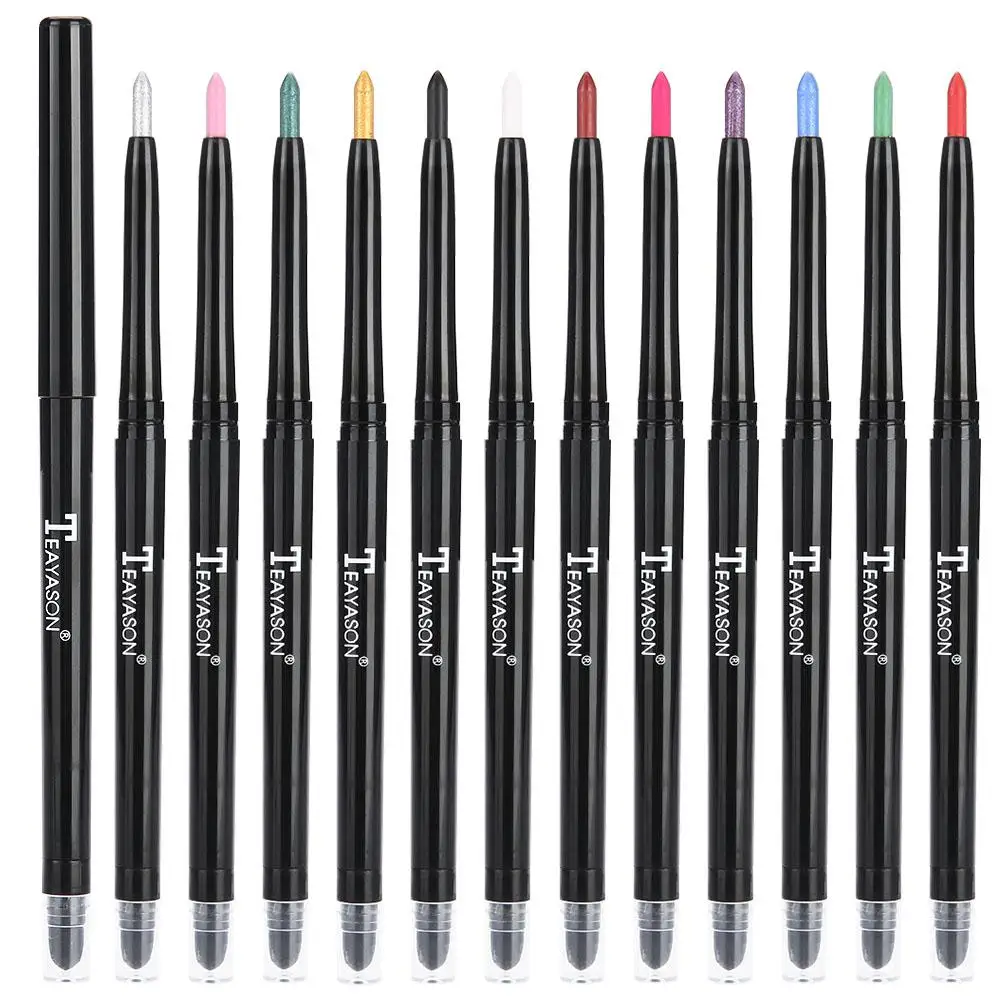12 colors Eyeshadow Eyeliner Pen Sweatproof Highlighter Pencil Glitter Waterproof Long Lasting Eyeliner Eye Makeup Tool
12 colors Eyeshadow Eyeliner Pen Sweatproof Highlighter Pencil Glitter Waterproof Long Lasting Eyeliner Eye Makeup Tool