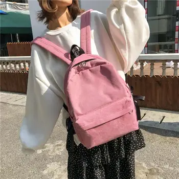 Women Female Striped Corduroy Preppy Backpacks Teenage Girls School Bookbag Backpack Casual Women Solid Color Simple Travel Bags
Women Female Striped Corduroy Preppy Backpacks Teenage Girls School Bookbag Backpack Casual Women Solid Color Simple Travel Bags