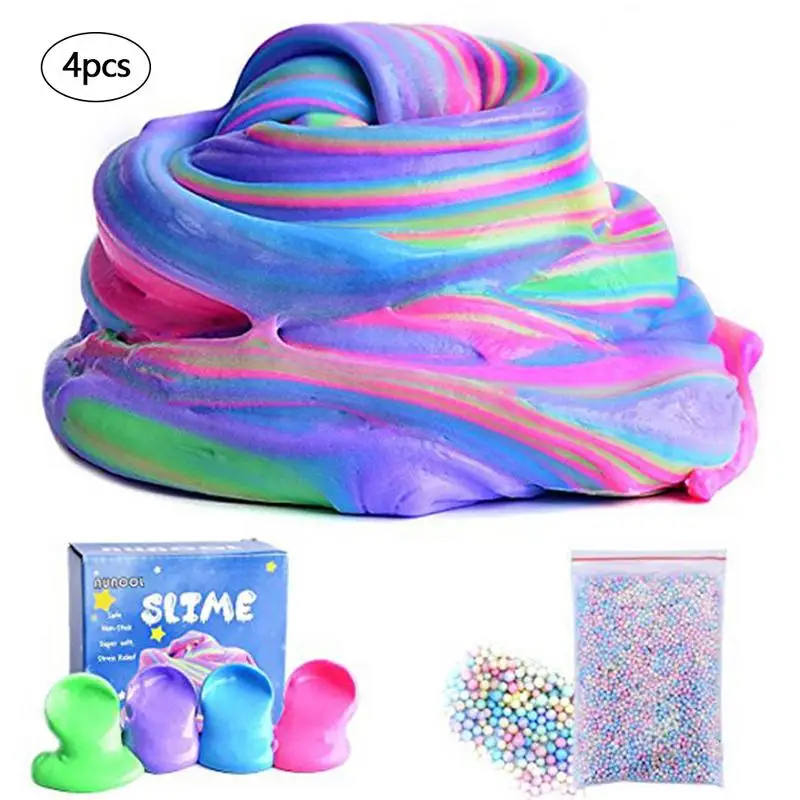 DIY Color Mixing Color Block Gradient Mud Slime Toy Kids With Color Block Gradient Balls Clear Fluffy Clay Adults Anti Stress
DIY Color Mixing Color Block Gradient Mud Slime Toy Kids With Color Block Gradient Balls Clear Fluffy Clay Adults Anti Stress