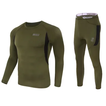 Men's Tactical Fleece Thermal Underwear Sweat Quick Drying Thermo Underwear Mens Breathable Elasticity Long Johns Tops Pants Set
Men's Tactical Fleece Thermal Underwear Sweat Quick Drying Thermo Underwear Mens Breathable Elasticity Long Johns Tops Pants Set