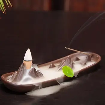 Smoke Backflow Incense Burner Mountain Water Purple Sand Ceramic Aromatherapy Furnace Decoration Household Products
Smoke Backflow Incense Burner Mountain Water Purple Sand Ceramic Aromatherapy Furnace Decoration Household Products