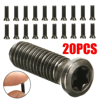 20pcs M3 Screws Insert Flat Head Torx Screw Set Practical Parts for Replacing Carbide Inserts Lathe Tool M3*10mm
20pcs M3 Screws Insert Flat Head Torx Screw Set Practical Parts for Replacing Carbide Inserts Lathe Tool M3*10mm