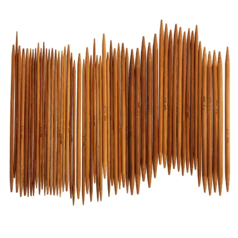 55pcs 11Sizes 13cm Bamboo Knitting Needles Crochet Hooks Double Pointed Carbonized Sweater Needle Weave Craft
55pcs 11Sizes 13cm Bamboo Knitting Needles Crochet Hooks Double Pointed Carbonized Sweater Needle Weave Craft