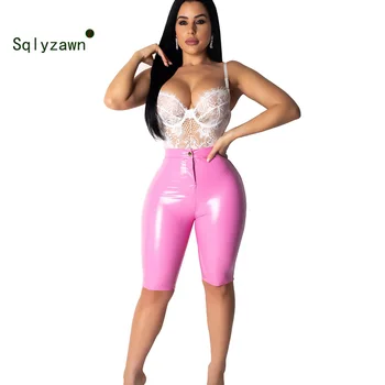 2019 Women Summer Bright Faux Leather Short Pant Skinny Knee Length Pants Casual PU Zipper Fly Capris Trousers Candy Color S-2XL
2019 Women Summer Bright Faux Leather Short Pant Skinny Knee Length Pants Casual PU Zipper Fly Capris Trousers Candy Color S-2XL