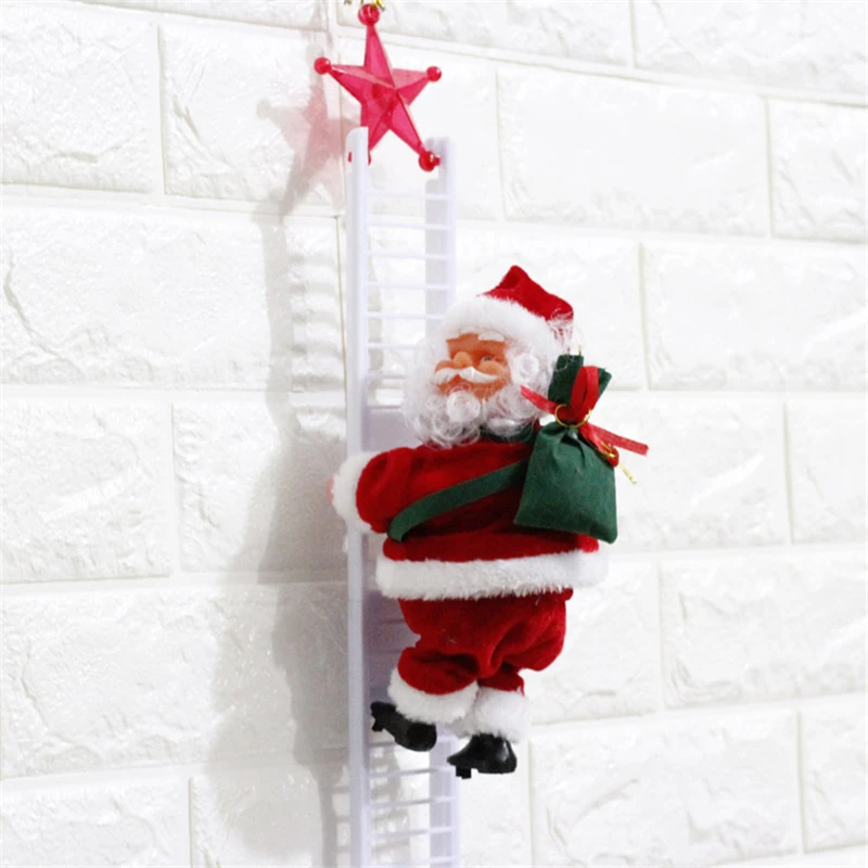 Christmas Pendant Ladder Climing Santa Claus Doll Tree New Year Decorations for Home Drop Ornaments Battery Operated Natal Favor
Christmas Pendant Ladder Climing Santa Claus Doll Tree New Year Decorations for Home Drop Ornaments Battery Operated Natal Favor
