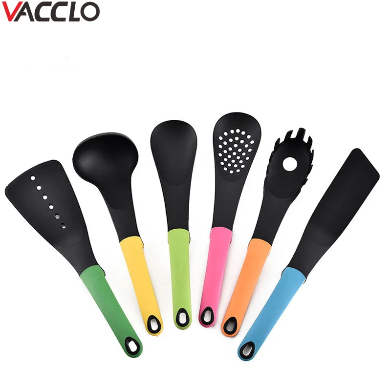 Vacclo 6pcs/set Creative Nylon Cookware High Hemperature Non - stick Silicone Cookware Set Including Bracket Kitchen Ware Set
Vacclo 6pcs/set Creative Nylon Cookware High Hemperature Non - stick Silicone Cookware Set Including Bracket Kitchen Ware Set