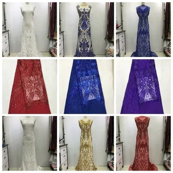 african lace fabric with sequins 450*135CM 2019 hot sequin fabric high quality tulle sequins lace fabric for evening dresses
african lace fabric with sequins 450*135CM 2019 hot sequin fabric high quality tulle sequins lace fabric for evening dresses