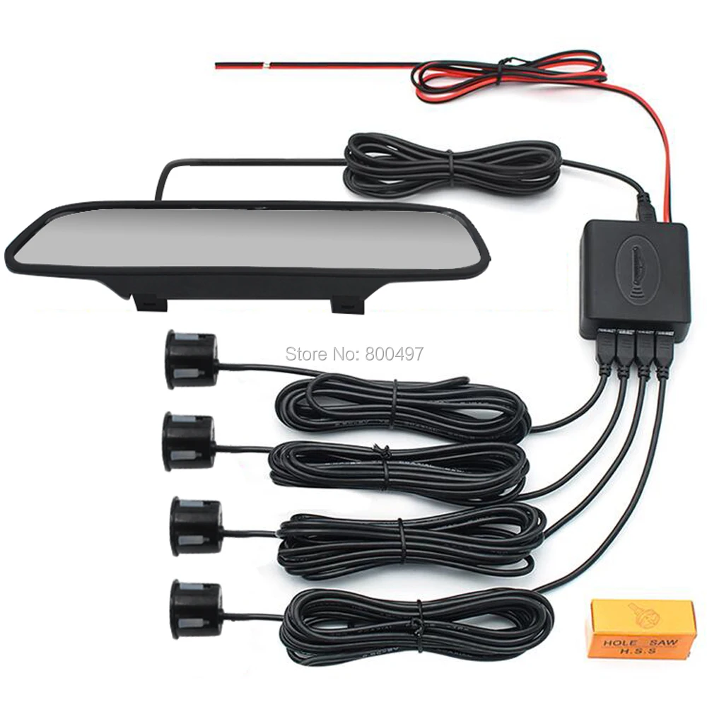 Newest Car Parking Assistance System with 4 Parking Sensors Rear Mirror Display Auto Backup Reverse Radar System Alarm Kit
Newest Car Parking Assistance System with 4 Parking Sensors Rear Mirror Display Auto Backup Reverse Radar System Alarm Kit