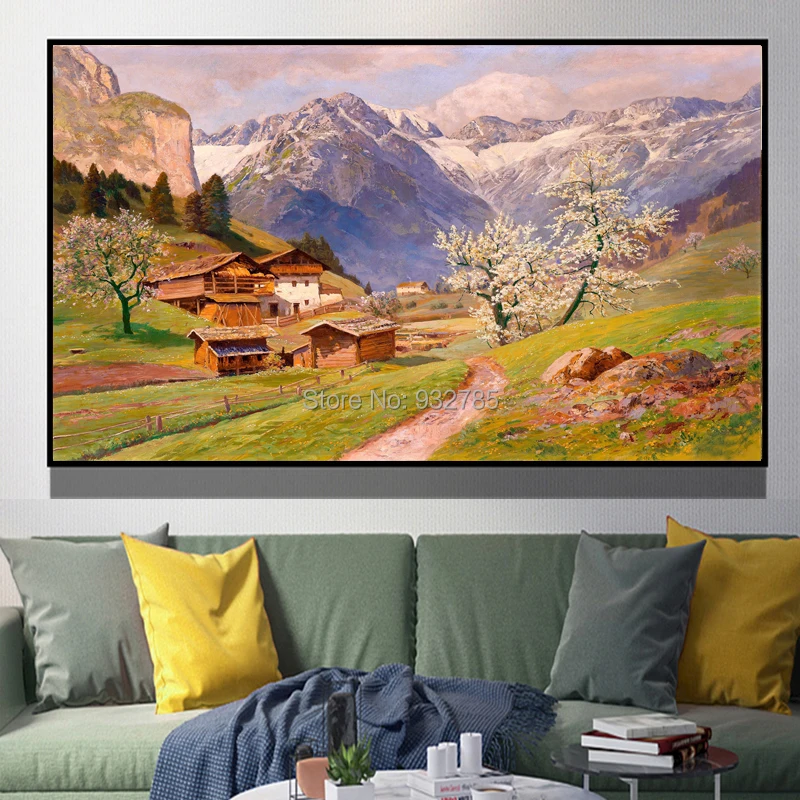 Home Decoration Print Canvas Wall Art Picture Paintings Horizontal Rectangle European classical rural architecture Oil Paiting
Home Decoration Print Canvas Wall Art Picture Paintings Horizontal Rectangle European classical rural architecture Oil Paiting
