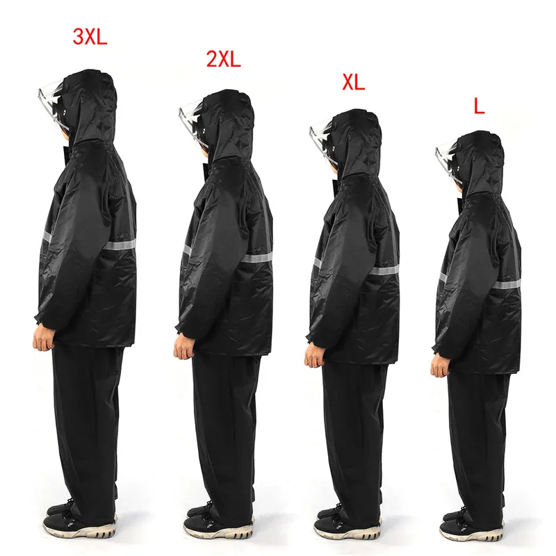 Motorcycle Raincoat Conjoined Raincoat Overalls Men And Women Fission Rain Suit Outdoor Sports Hidden-Rainhat Rain Coat Black
Motorcycle Raincoat Conjoined Raincoat Overalls Men And Women Fission Rain Suit Outdoor Sports Hidden-Rainhat Rain Coat Black