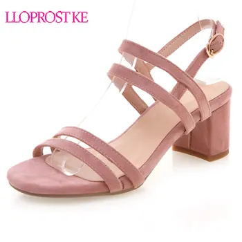 Lloprost ke New Summer Women Sandals Gladiator Shoes for Women Thick High Heel Sandals Open toe Buckle Straps Wedding Shoes H340
Lloprost ke New Summer Women Sandals Gladiator Shoes for Women Thick High Heel Sandals Open toe Buckle Straps Wedding Shoes H340