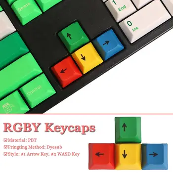 4Pcs a Set OEM Profile RGBY Color PBT Dyesub Keycaps WASD Arrow Key Keycap Set - Arrow Key
4Pcs a Set OEM Profile RGBY Color PBT Dyesub Keycaps WASD Arrow Key Keycap Set - Arrow Key