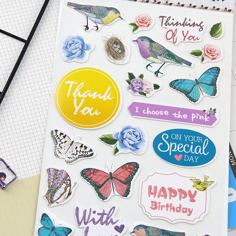 1 Sheet Flower Sticker Cute Animals Butterfly Decorative Adhesive Stickers For DIY Scrapbooking Diary Material Korean Stationery
1 Sheet Flower Sticker Cute Animals Butterfly Decorative Adhesive Stickers For DIY Scrapbooking Diary Material Korean Stationery