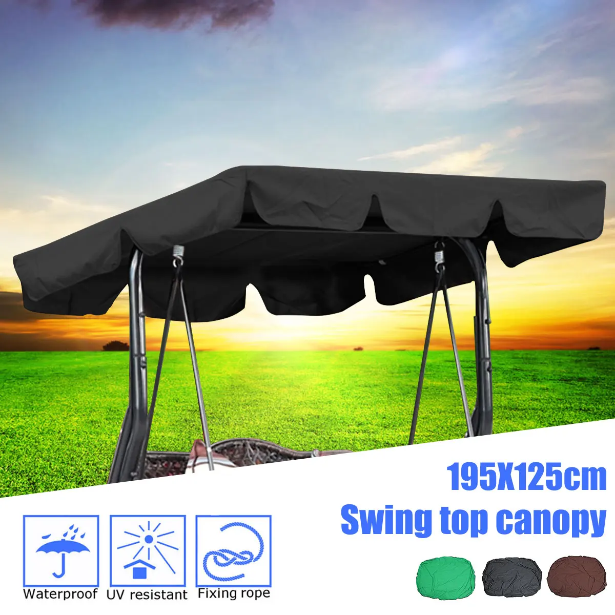 Garden Swing Chair Awning Waterproof Top Cover Canopy Replacement for Garden Courtyard Ourdoor Swing Chair Hammock Canopy
Garden Swing Chair Awning Waterproof Top Cover Canopy Replacement for Garden Courtyard Ourdoor Swing Chair Hammock Canopy