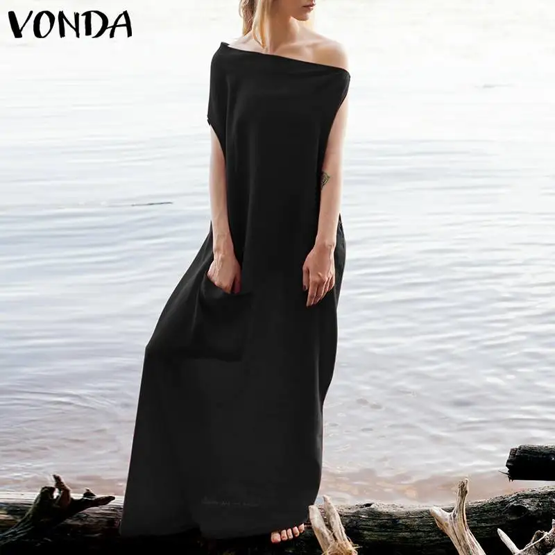 VONDA Party Dress 2019 Summer Female Sexy Off The Shoulder Batwing Sleeve Vestidos Plus Size Women Holiday Maxi Long Dresses 5XL
VONDA Party Dress 2019 Summer Female Sexy Off The Shoulder Batwing Sleeve Vestidos Plus Size Women Holiday Maxi Long Dresses 5XL