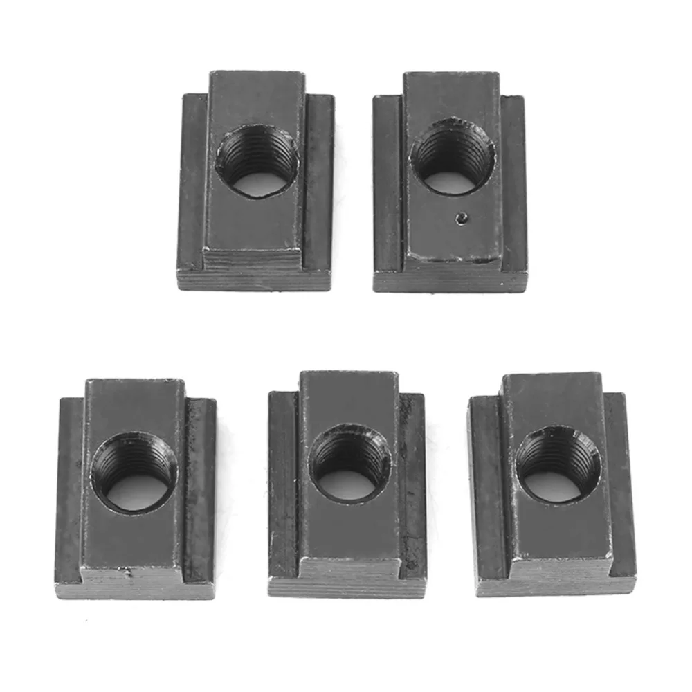 5pcs/set M8 M10 5pcs Oxide Finish T Slot Nuts High Hardness Threads T-slots In Machine Tool Tables 
5pcs/set M8 M10 5pcs Oxide Finish T Slot Nuts High Hardness Threads T-slots In Machine Tool Tables