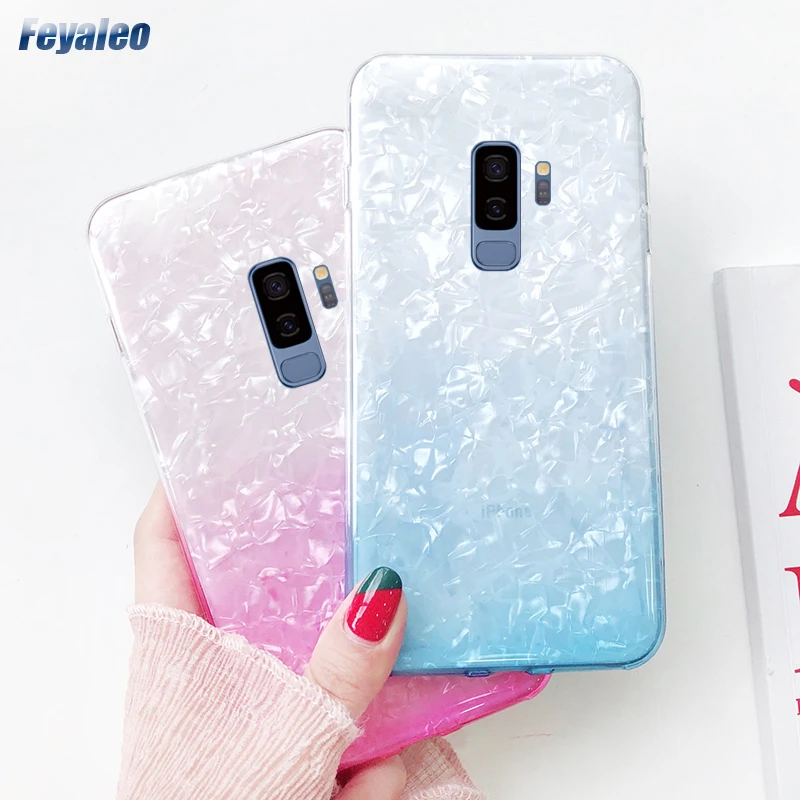Чехол для Samsung Galaxy S10 Plus S10e S8 S9 A3 A5 A6 A8 A7 2018 A9 J3 J5 J4 J6 Note 8 9 M10 M20 A30 A50 блестящий мягкий