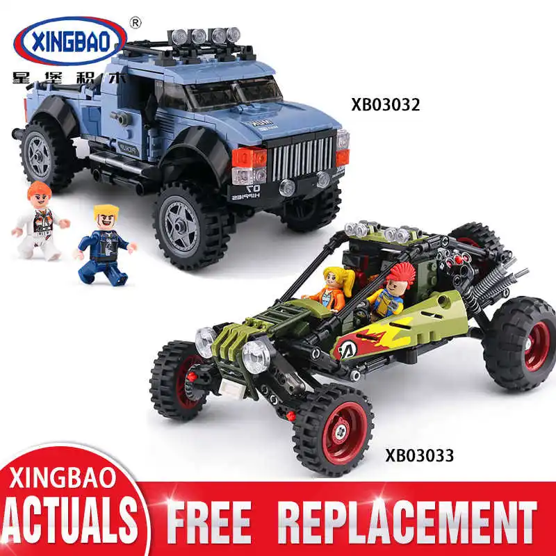 Xingbao Technic 03032 Pickup Truck Set Xb03033 Off-road Vehicle Model Compatible LP Technic Car Building Blocks Toy For Boys
Xingbao Technic 03032 Pickup Truck Set Xb03033 Off-road Vehicle Model Compatible LP Technic Car Building Blocks Toy For Boys