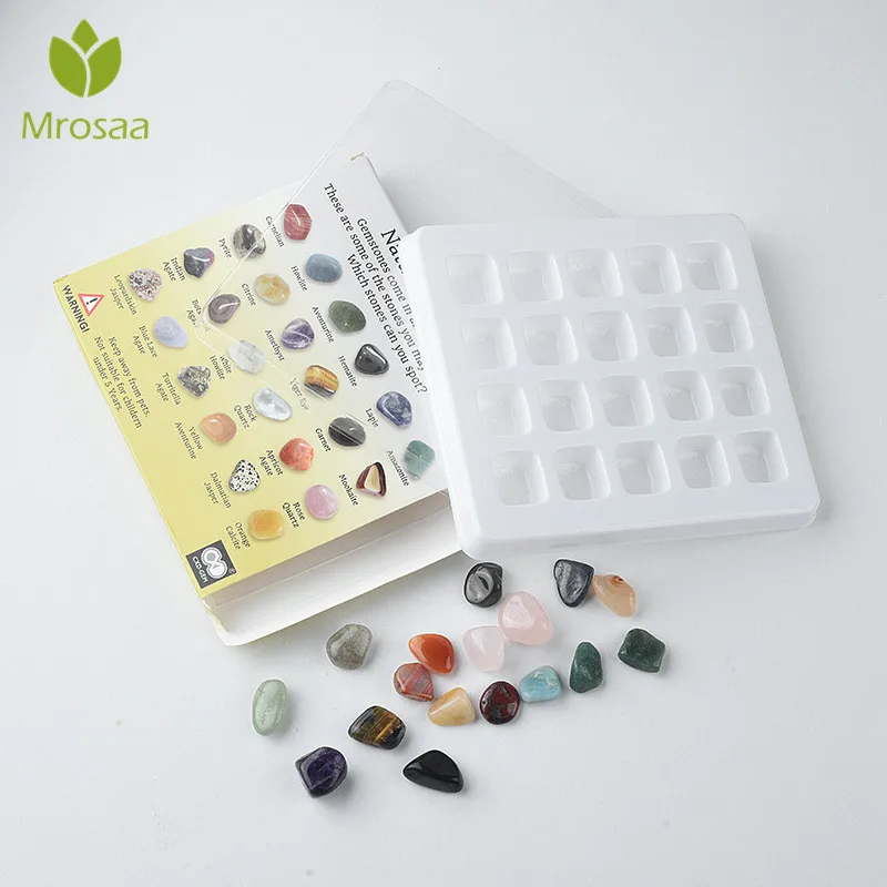 New 20pcs/set Ore Stone Set Ornament Natural Stones Craft Crystal Gemstone Polished Healing Natural Crystal Gemstone Kids Gift
New 20pcs/set Ore Stone Set Ornament Natural Stones Craft Crystal Gemstone Polished Healing Natural Crystal Gemstone Kids Gift