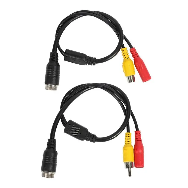 

M12 4Pin CCTV Camera Wires Aviation Head Male/Female to RCA/DC Female CCTV Camera AV Adapter Connector Cable Wire 0.4 m/1.31ft