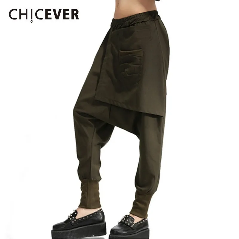 CHICEVER Spring Casual Women Pant Elastic Waist Off File Pockets Loose Plus Size Female Harem Pants 2019 Fashion New Tide
CHICEVER Spring Casual Women Pant Elastic Waist Off File Pockets Loose Plus Size Female Harem Pants 2019 Fashion New Tide