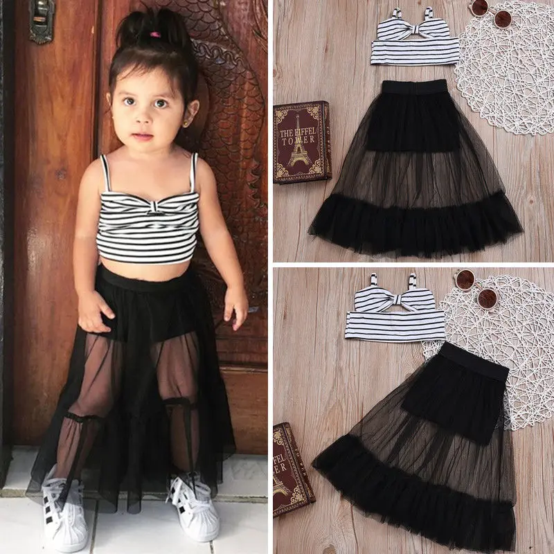 Pudcoco 2019 Striped Sleeveless Kids Baby Girls Off Shoulder Sleeveless Cotton Crop Tops Shorts Skirt Outfits Clothes
Pudcoco 2019 Striped Sleeveless Kids Baby Girls Off Shoulder Sleeveless Cotton Crop Tops Shorts Skirt Outfits Clothes