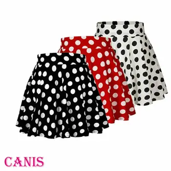 Women Ladies Mini Skirt Girl Polyester Short Dress Polka Dot Retro Elastic Waist
Women Ladies Mini Skirt Girl Polyester Short Dress Polka Dot Retro Elastic Waist