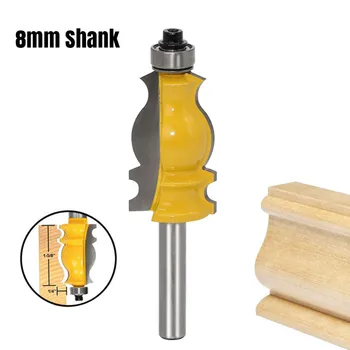 1PC 8mm Shank Casing Base Molding Router Bit Line Knife Woodworking Cutter Tenon Cutter For Woodworking Tools Milling Cutter B4
1PC 8mm Shank Casing Base Molding Router Bit Line Knife Woodworking Cutter Tenon Cutter For Woodworking Tools Milling Cutter B4