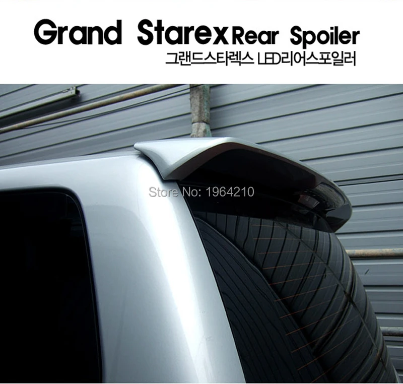 

MONTFORD Car Styling High Quality ABS Plastic Unpainted Color Rear Spoiler Trunk Wing Decortaion For Hyundai H-1 Wagon Spoiler
